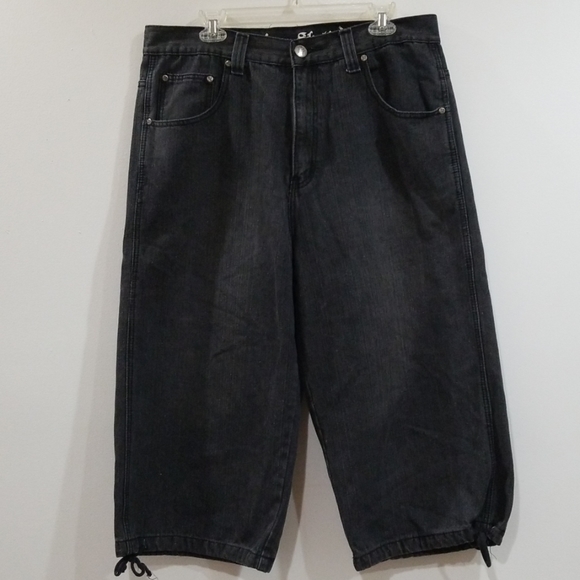 American studio men's black cropped capris - Picture 5 of 17